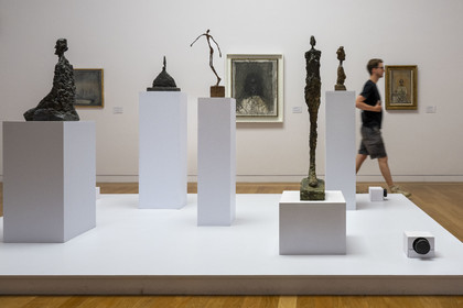 France, Bouches-du-Rhône (13), Aix en Provence, musée Granet, sculptures d'Alberto Giacometti