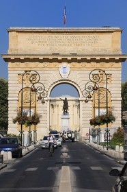France, Hérault (34), Montpellier, Porte du Peyrou, arc de triomphe