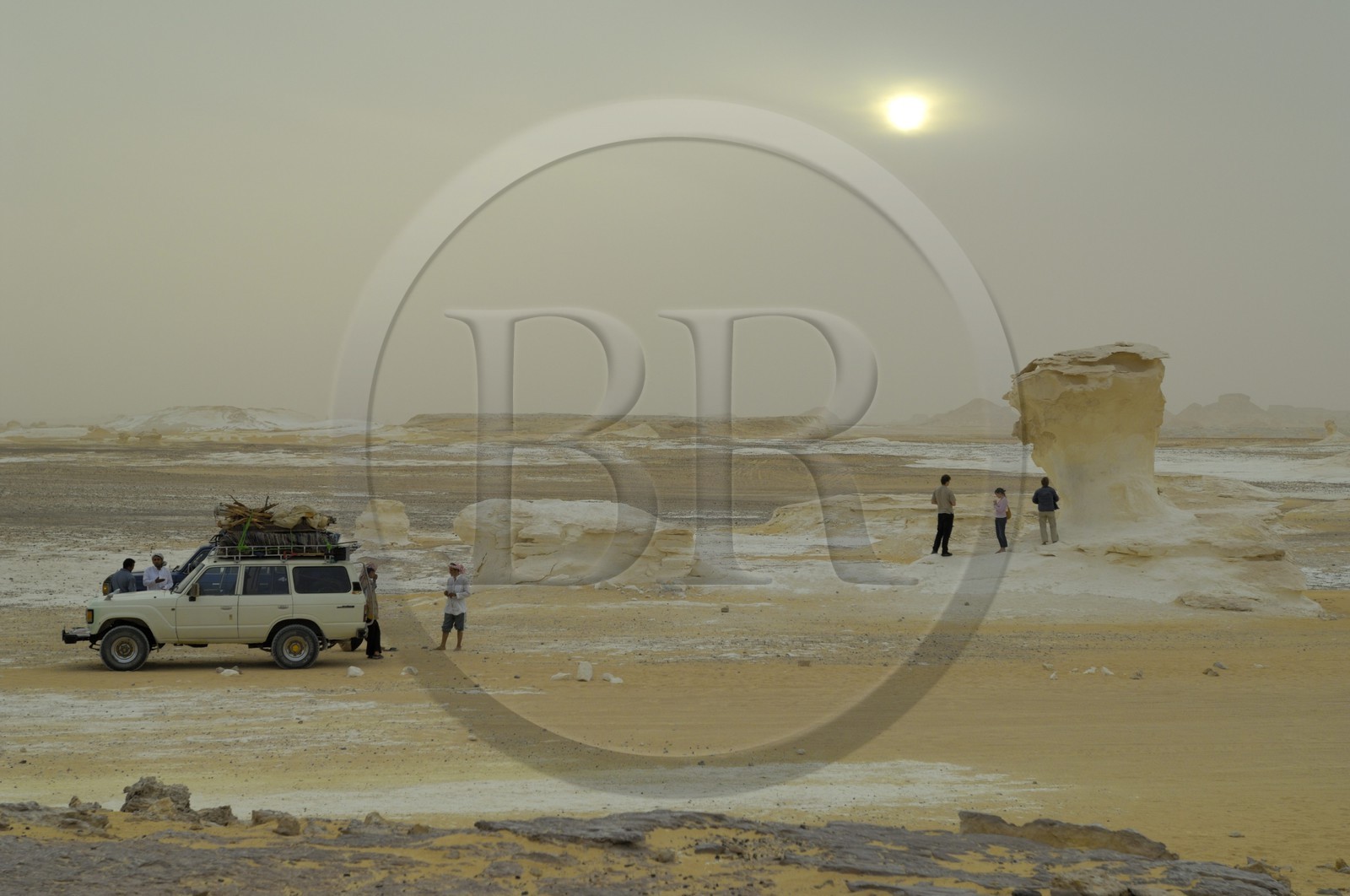 Egypte, désert libyque, le Désert Blanc au nord de Farafra