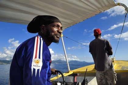 Caraïbes, Ile de la Dominique, Lyndon Prince, capitaine de bateau et rasta