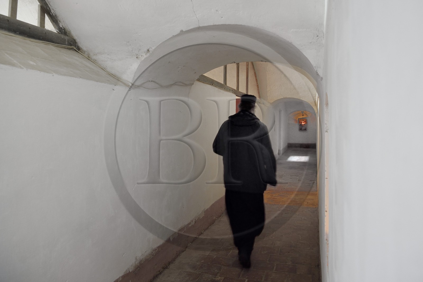 France, Var (83), Iles d'Hyères, parc national de Port Cros, Ile de Porquerolles, le Monastère orthodoxe Sainte-Marie dans l'ancien fort de la Repentance