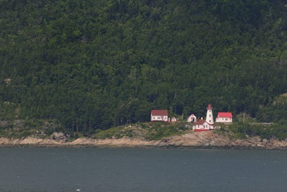 Canada, province de Québec, région du Manicouagan, phare du Cap Saumon sur le Saint Laurent