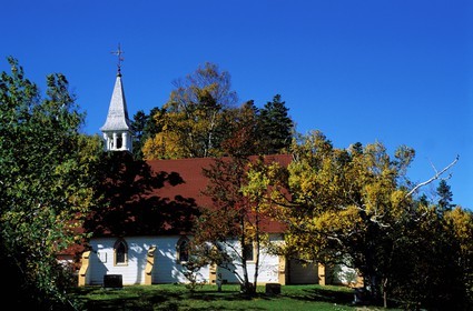 Canada, Quebec Province, Gaspesie, Saint Luke's Anglican church at Coin du banc
