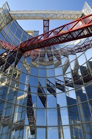 France, Charente (16), Angoulême, Cité internationale de la bande dessinée et de l’image (CIBDI), le Vaisseau Moebius, batiment de l'architecte Roland Castro