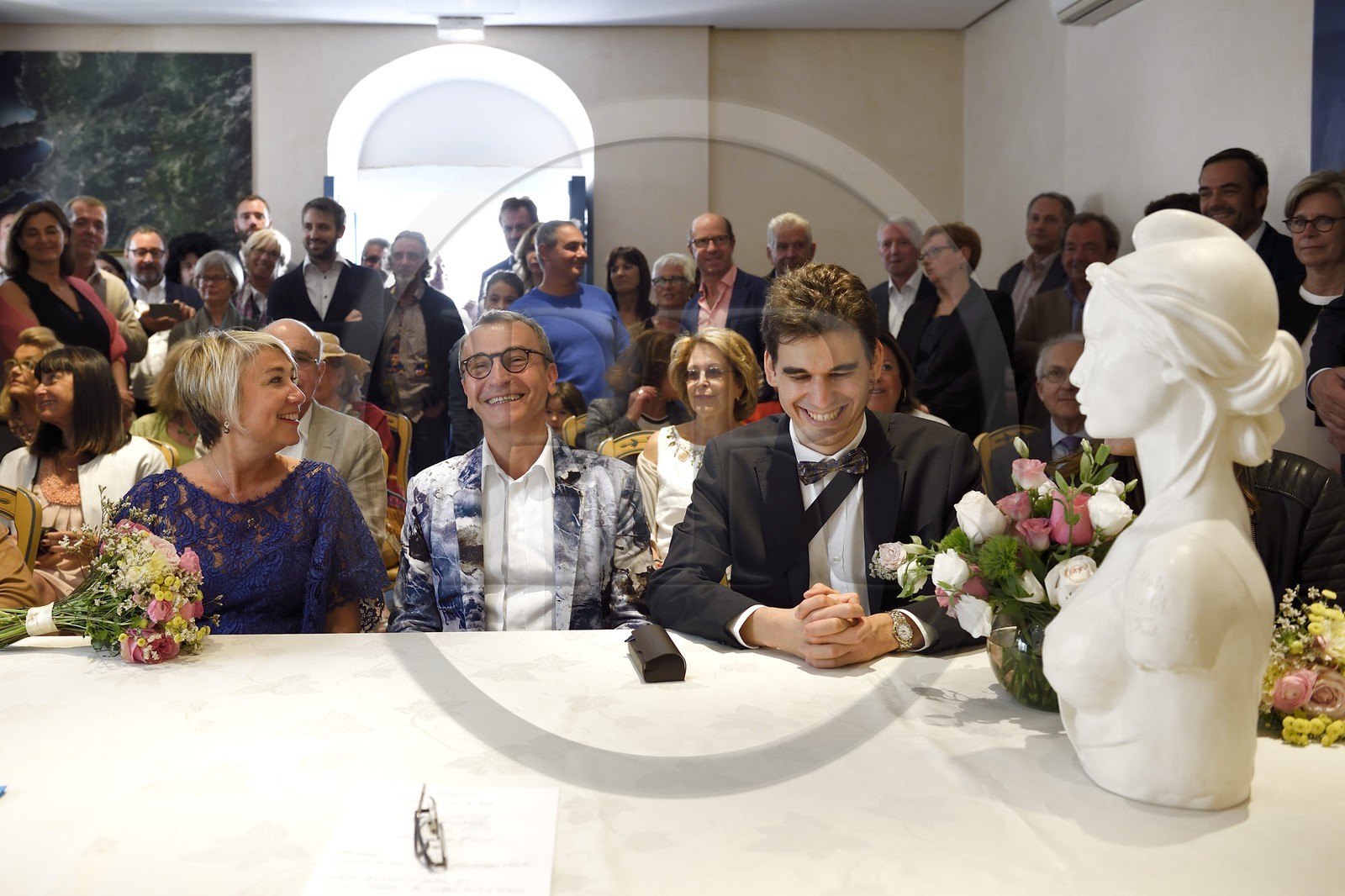 France, Corse-du-Sud (2A), Cargèse, mariage à la mairie aussi appelée Casa Cumuna