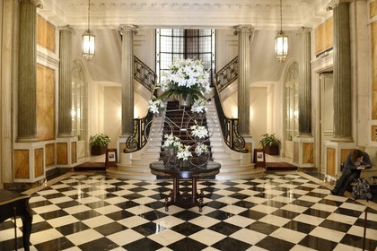 Argentina, Buenos Aires, staircase of the Four Seasons Hotel, La Mansion foyer