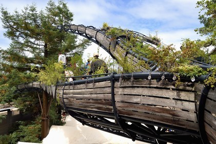 France, Loire-Atlantique (44), Nantes, galerie des Machines de l'Ile dans les hangars des anciens chantiers navals, projet artistique conçu par François Delarozière et Pierre Orefice, branche prototype de l'Arbre aux Hérons