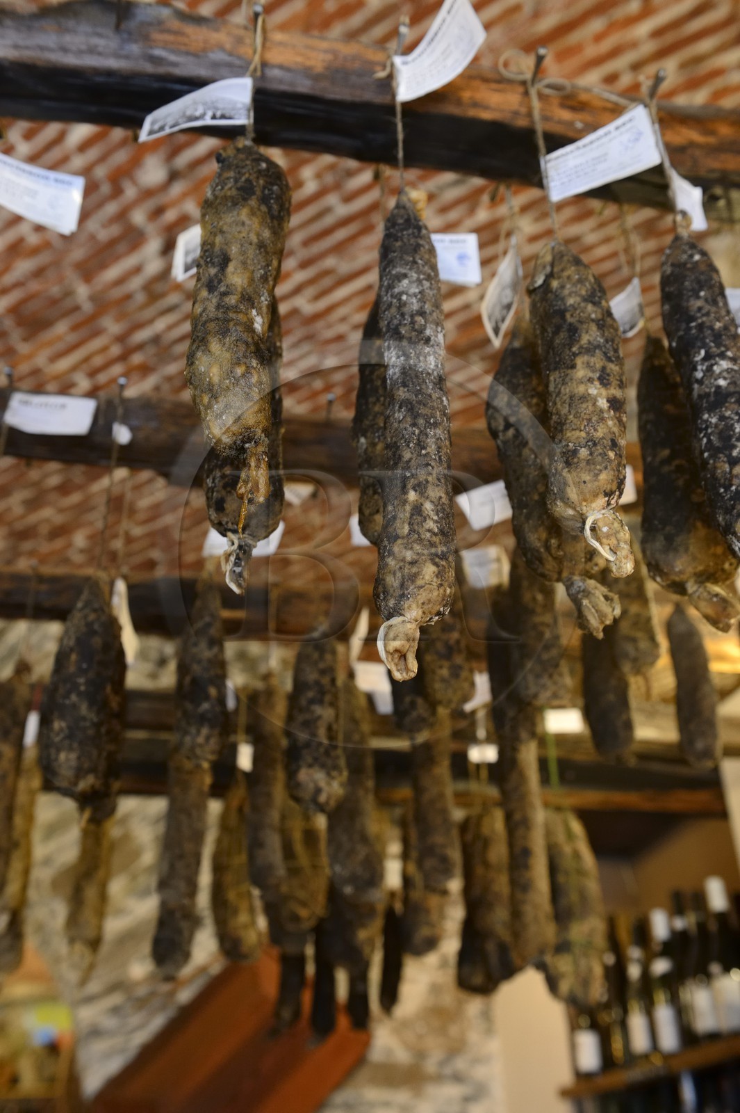 France, Haute-Corse (2B), Bastia, le magasin de produits corses U Montagnolu