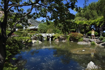 Principauté de Monaco, Monaco, Monte-Carlo, le Jardin Japonais par l'architecte paysagiste Yasuo Beppu