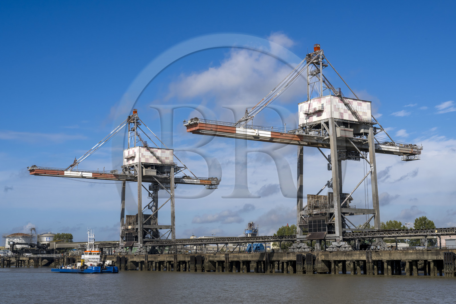 France, Loire Atlantique, Estuaire de la Loire, Saint Nazaire, the Grand port maritime de Nantes-Saint-Nazaire of Montoir-de-Bretagne coal terminal