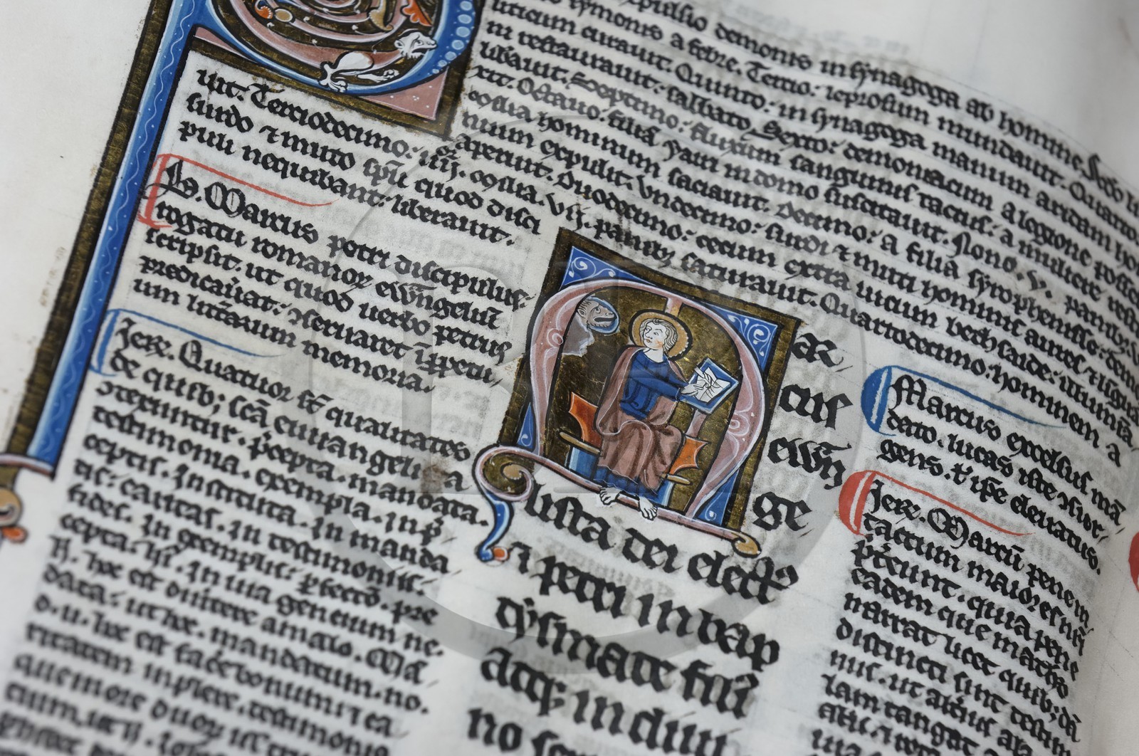 France, Manche (50), Avranches, le Scriptorial (musée des manuscrits du Mont Saint-Michel), manuscrits du Mont originaux