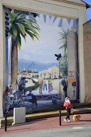 France, Alpes-Maritimes (06), Cannes, la vieille ville dans le quartier Le Suquet, hommage au festival de Cannes