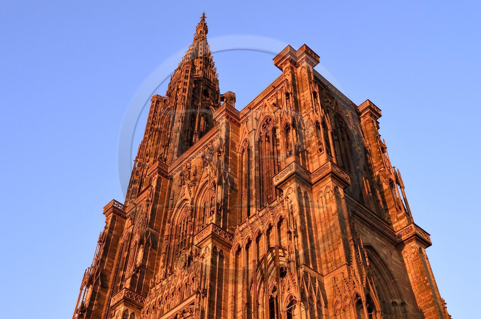 France, Bas-Rhin (67), Strasbourg, vieille ville classée au Patrimoine Mondial de l'UNESCO, la Cathédrale Notre Dame