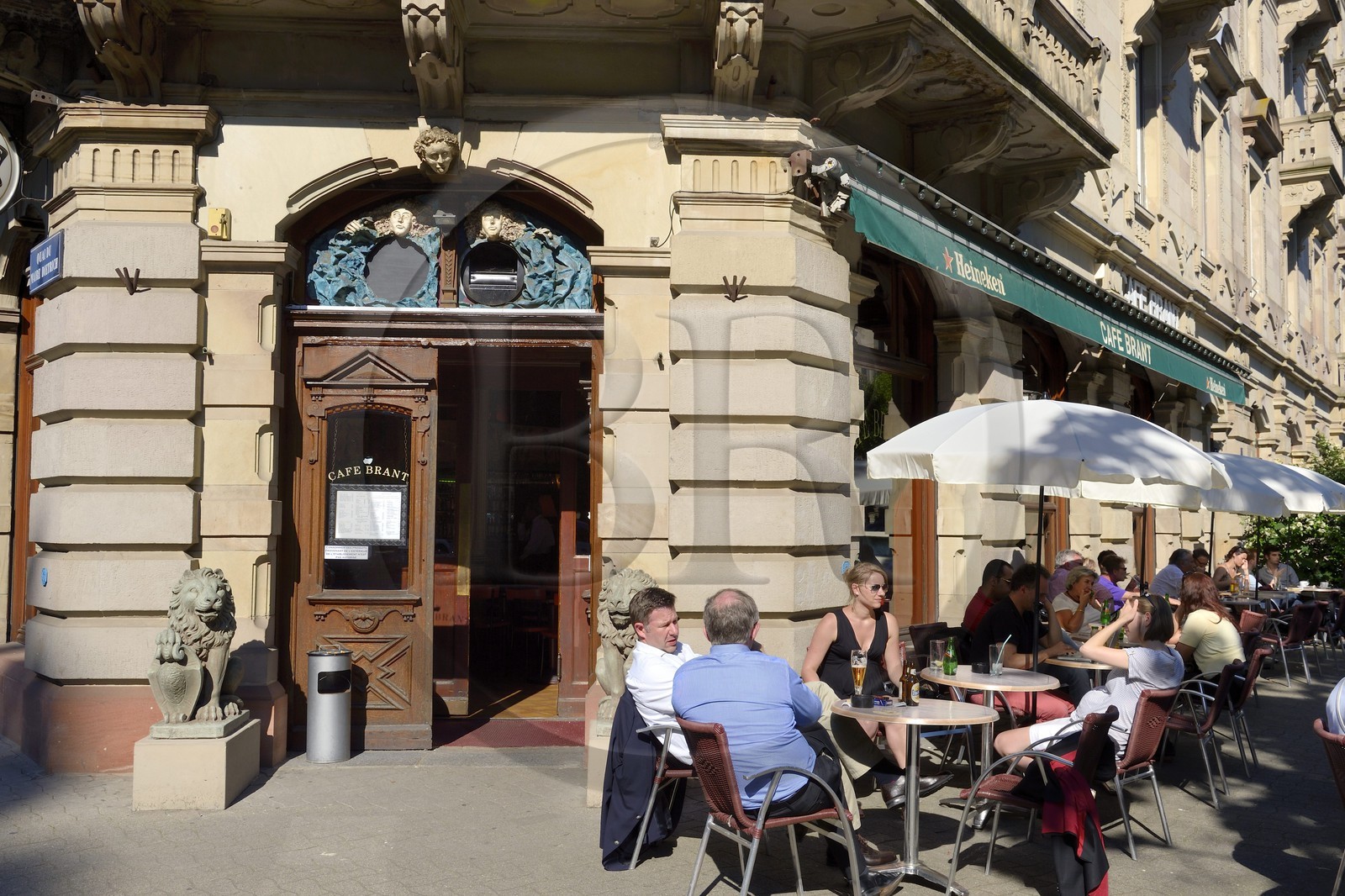 France, Bas-Rhin (67), Strasbourg, quartier de la Neustadt datant de la periode allemande, le Café Brant
