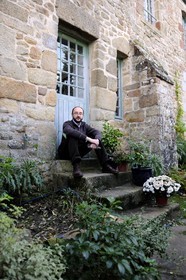 France, Manche, Mont Saint Michel, listed as World Heritage by UNESCO, guide speaker François Saint James