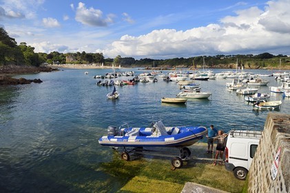 France, Finistère (29), Névez, port de Port Manech