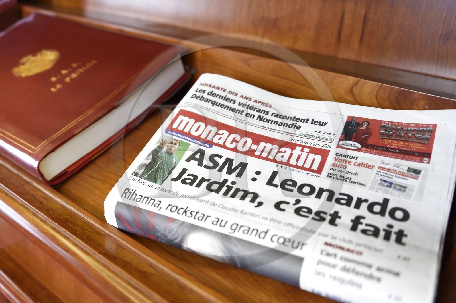 Principauté de Monaco, Monaco, le Rocher, le palais princier, le journal Monaco-Matin