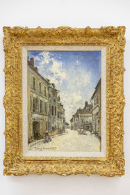 France, Nièvre, Nevers, Museum of Earthenware (musée de la Faïence) and Fine Arts, Saint Genest Street in Nevers (19th century) by Johan-Barthold Jongkind