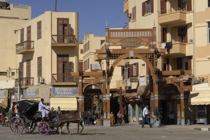 Egypte, Haute Egypte, vallée du Nil, Louxor, entrée du nouveau souk