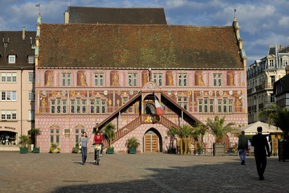 France, Haut-Rhin (68), Mulhouse, place de la Reunion, l'Hôtel de Ville et musée historique