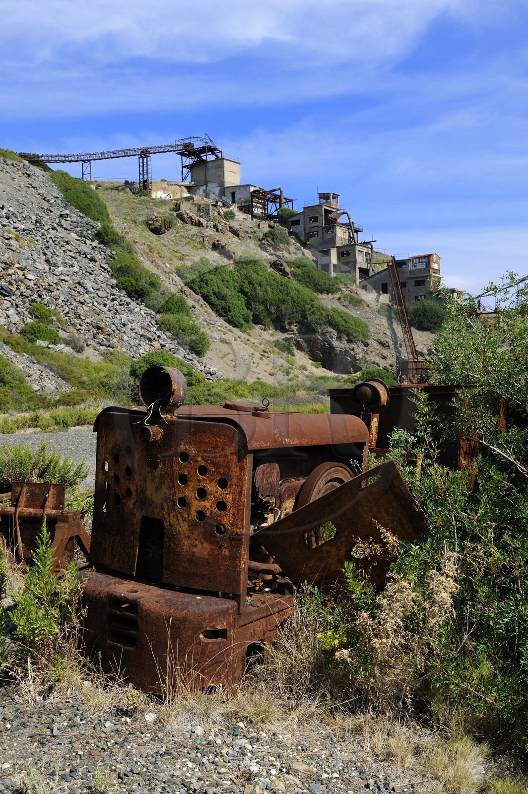 Italie, Toscane, l’Ile d’Elbe, Capoliveri, l'ancienne mine de fer de la société Calamita
