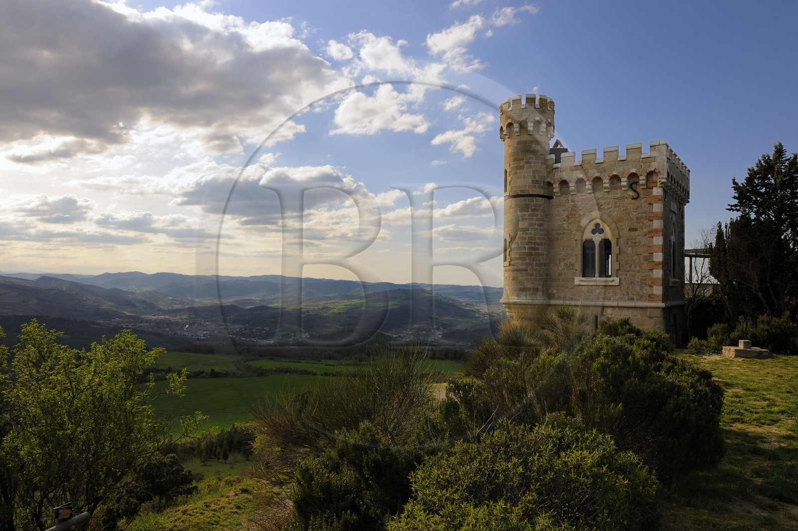 France, Aude (11), Rennes-le-château, la tour Magdala dans le domaine de l'abbé Bérenger Saunière