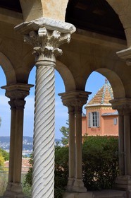 France, Alpes-Maritimes, Nice, Fabron hill, Abbaye de Roseland (Roseland abbey), former cloister of the Daurade church in Toulouse