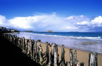 France, Ille et Vilaine, beach near Saint Malo