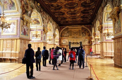 France, Seine-et-Marne (77), château de Fontainebleau, la salle de bal
