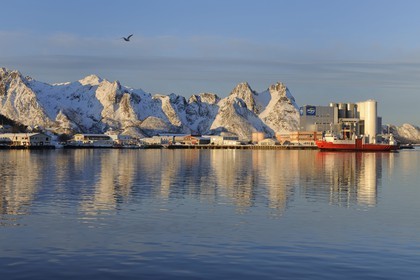 Norvège, Nordland, iles des Westeralen, port de Myre