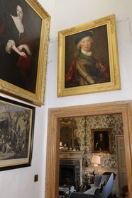 Royaume-Uni, Ecosse, région des Borders, vallée de la Tweed, le château de Traquair House, portrait de Bonnie Prince Charlie