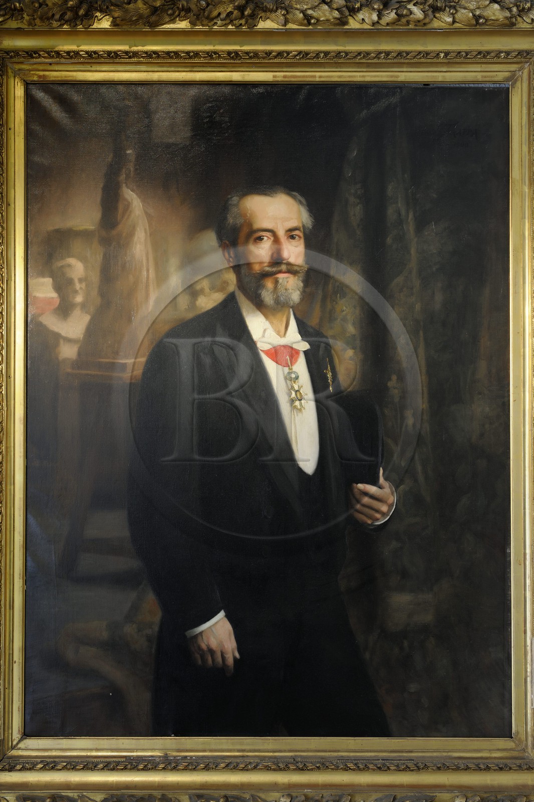 France, Haut Rhin, Colmar, Museum and birth house of Bartholdi, portrait of Bartholdi