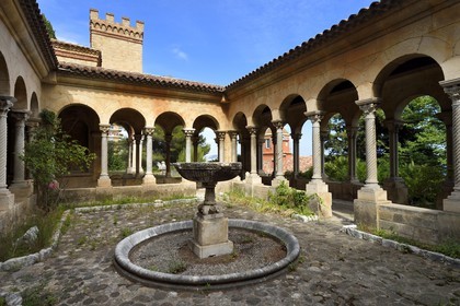 France, Alpes-Maritimes, Nice, Fabron hill, Abbaye de Roseland (Roseland abbey), former cloister of the Daurade church in Toulouse