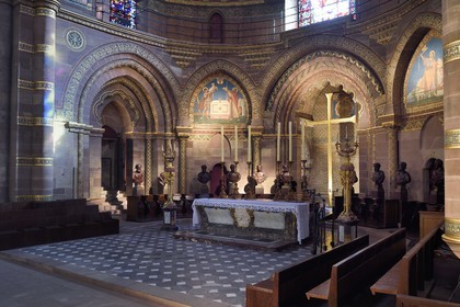 France, Bas Rhin, Strasbourg, old town listed as World Heritage by UNESCO, Notre Dame Cathedral, the Romanesque choir