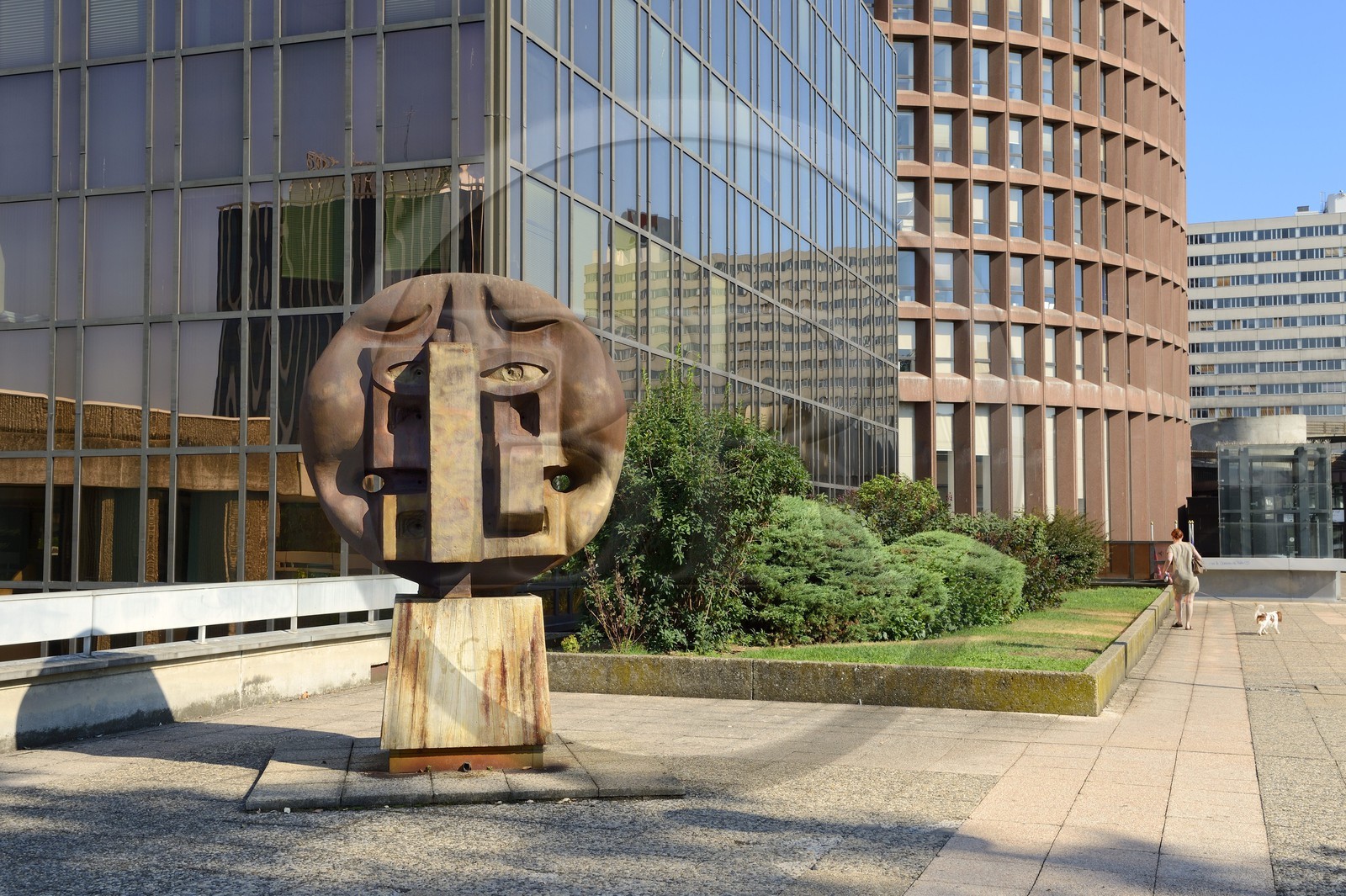 France, Rhone, Lyon, la Part-Dieu district, the Tour du Credit Lyonnais Bank called the Pencil by architects Cossutta & Associates