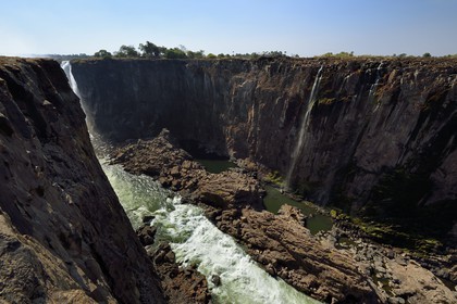 Zimbabwe, province de Matabeleland septentrional, fleuve Zambèze, les Chutes Victoria, classées Patrimoine Mondial de l'UNESCO