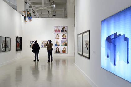 Espagne, Andalousie, Malaga, quartier Soho, le centre d’art contemporain (CAC Malaga), salle des artistes andalous