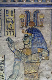 Egypte, Haute Egypte, vallée du Nil, environs de Louxor, nécropole thébaine classée Patrimoine Mondial de l'UNESCO, Thèbes Ouest, vallée des Reines (Wadi el-Malikat), la tombe d'Amon Her-Khopeschef