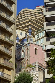 Principality of Monaco, Monaco, Moneghetti district, Villa Danichgah Persian style on the Boulevard du Jardin Exotique