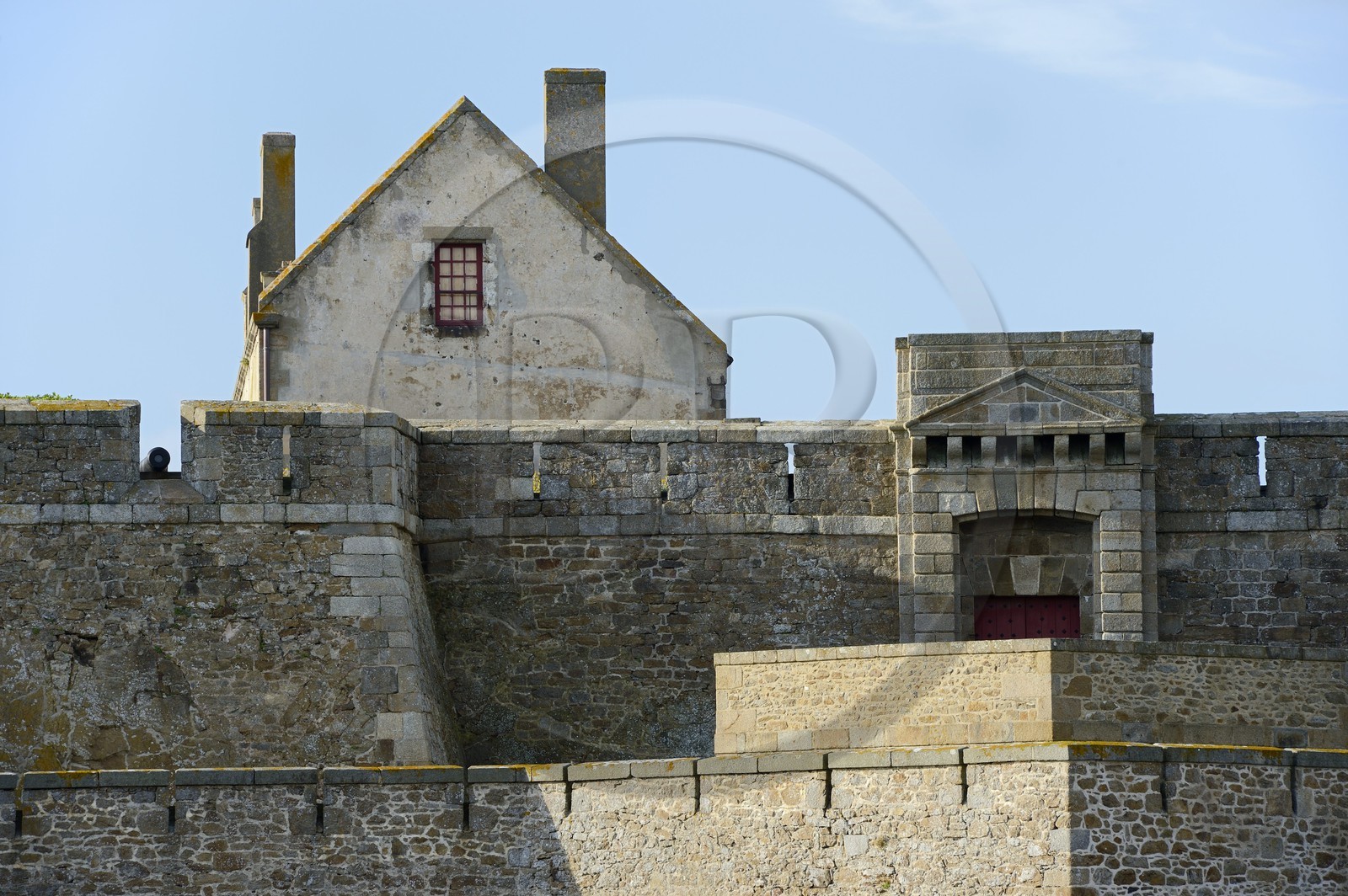 France, Ille-et-Vilaine (35), côte d'émeraude, Saint-Malo, Fort national construit par Vauban et Garangeau au XVIIème siecle