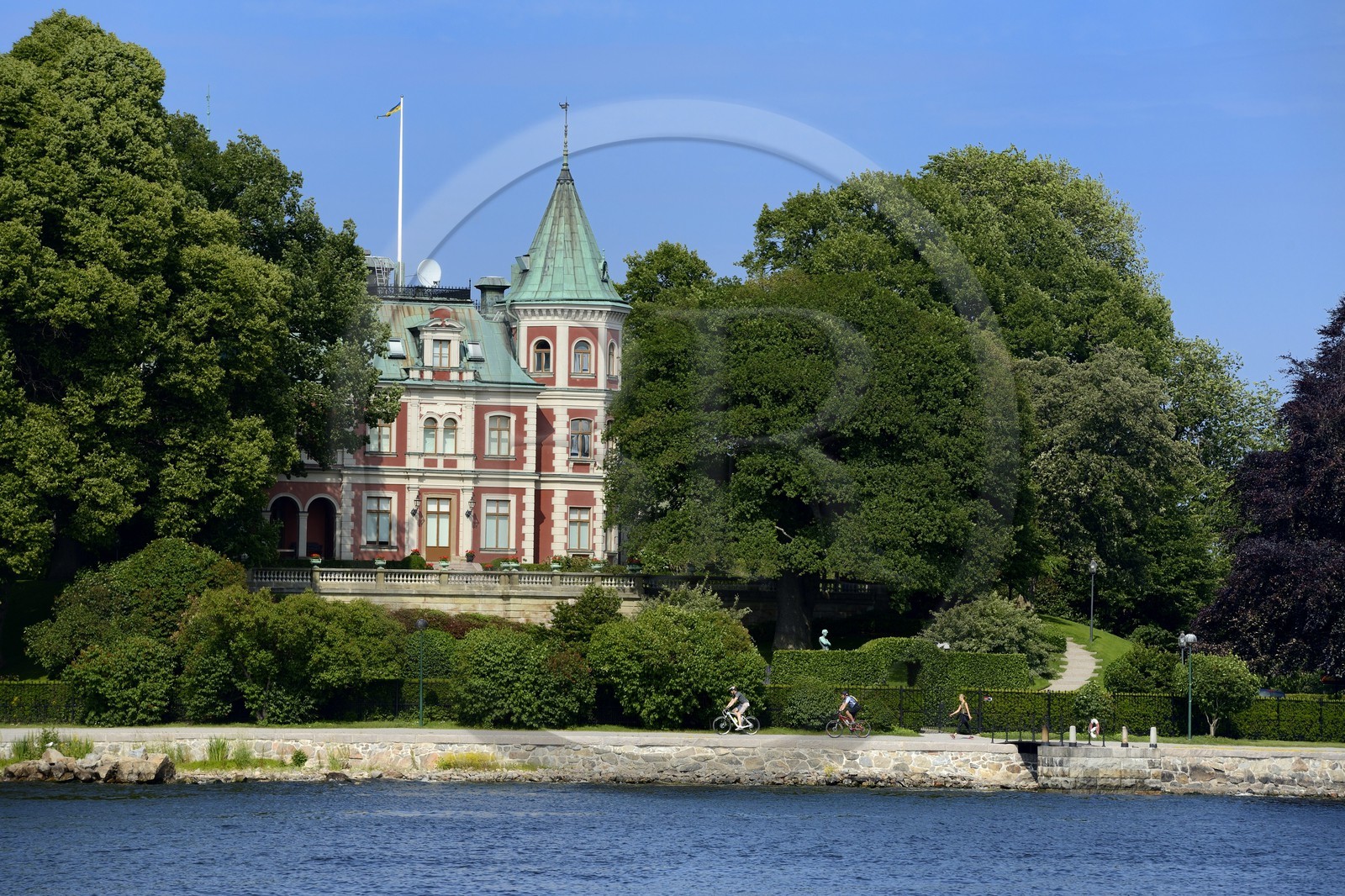 Suède, Stockholm, Djurgarden, Villa Täcka Udden du XIXeme siècle