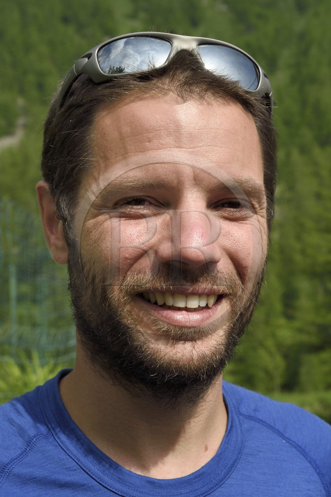 France, Alpes-Maritimes (06), parc national du Mercantour, Haute-Vésubie, vallon de la Gordolasque, le guide de randonnée Gabriel Rougerie