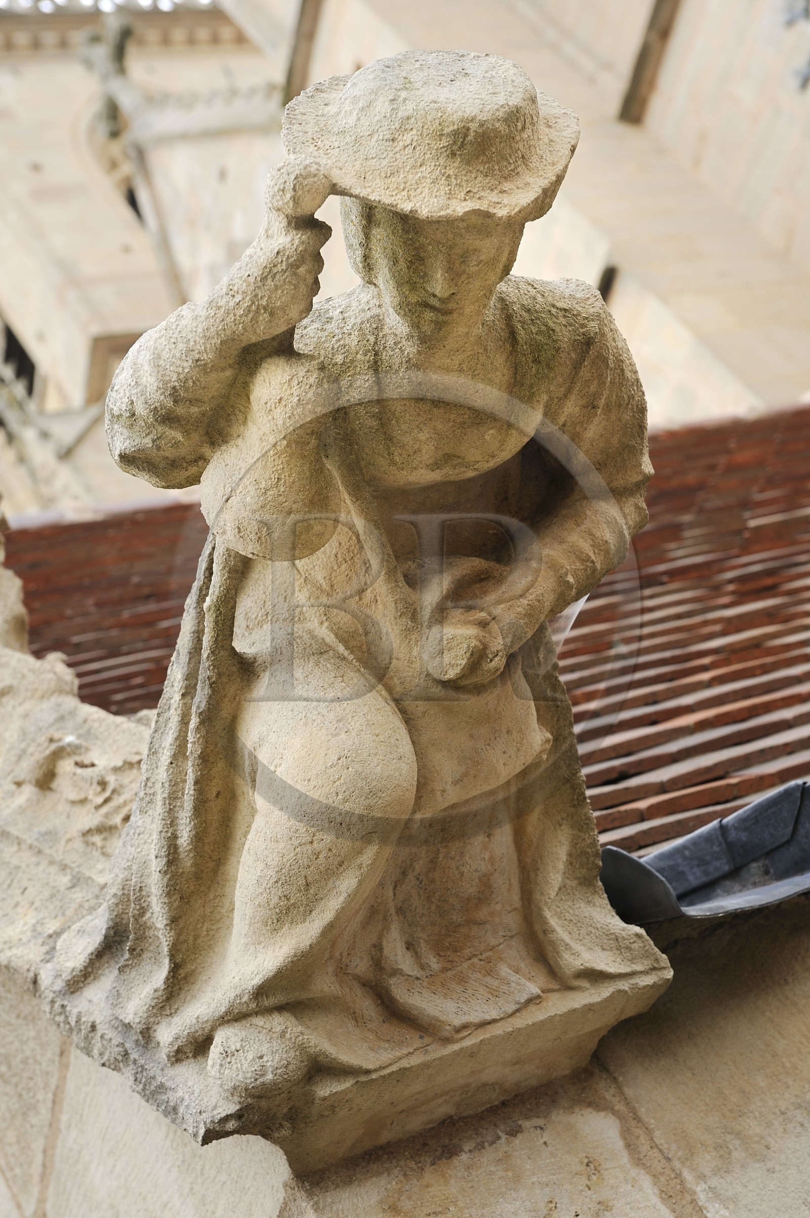 France, Côte d'Or (21), Semur-en-Auxois, l'église Notre-Dame, pelerine de Saint-Jacques de Compostelle