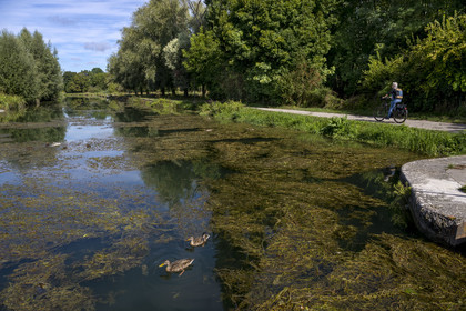France, Côte-d'Or (21), Plombières-lès-Dijon, l’écluse 52 S des carrières blanches du canal de Bourgogne