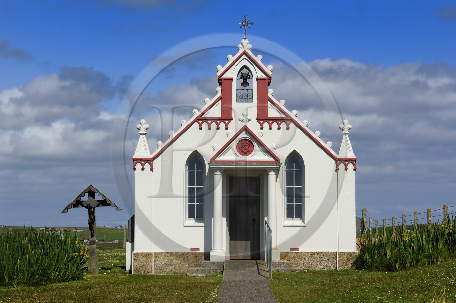 Royaume-Uni, Ecosse, Iles Orcades, Mainland à Lamb Holm, the Italien Chapel (la chapelle italienne) datant de la 2ème guerre mondiale