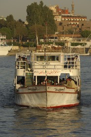 Egypt, Upper Egypt, Nile Valley, Luxor, the Nil and the western bank, Ferry connecting the two banks of the Nile