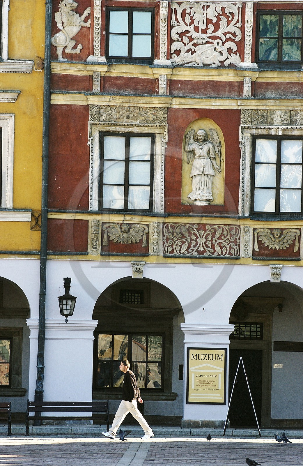 Pologne, région de Lublin, ville Renaissance de Zamosc classé Patrimoine Mondial de l' UNESCO, maison dite à l' Ange construite par de riches commerçants arméniens sur la place du marché, musée de la ville