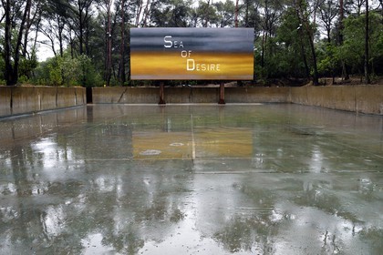France, Var (83), Iles d'Hyères, parc national de Port Cros, Ile de Porquerolles, la Fondation Carmignac, sea of Desire de Ed Ruscha