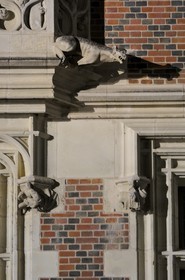France, Loir-et-Cher (41), vallée de la Loire classée au Patrimoine Mondial de l'UNESCO, château de Blois, façade de l'aile Louis XII