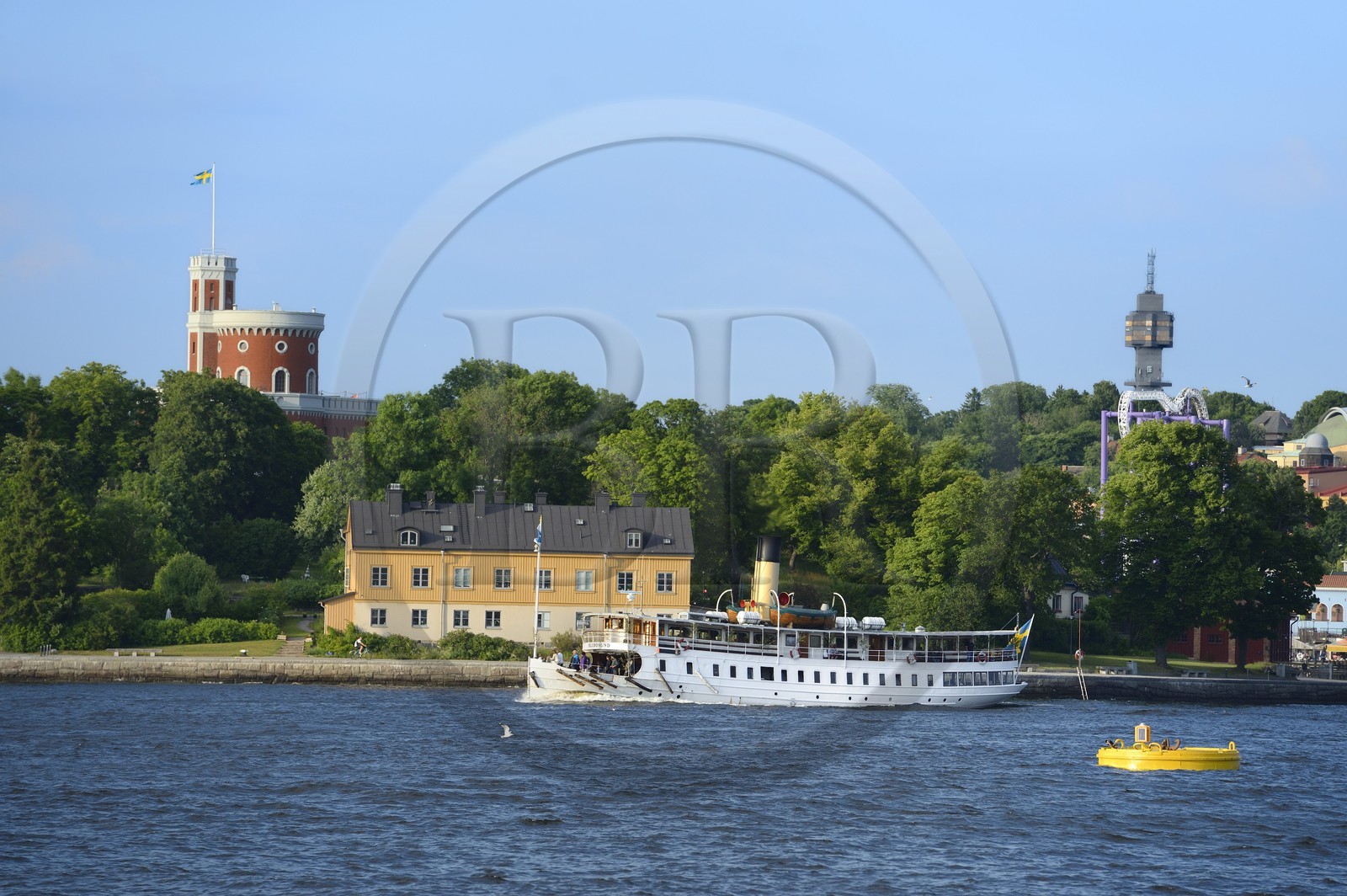 Suède, Stockholm, Ile de Kastellholmen, chateau de Kastellholmen